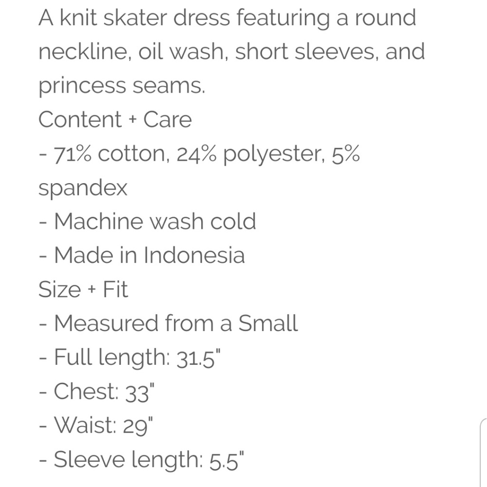 NWOT Acid Wash Grey Skater Dress F21 Women's M - Picture 7 of 8